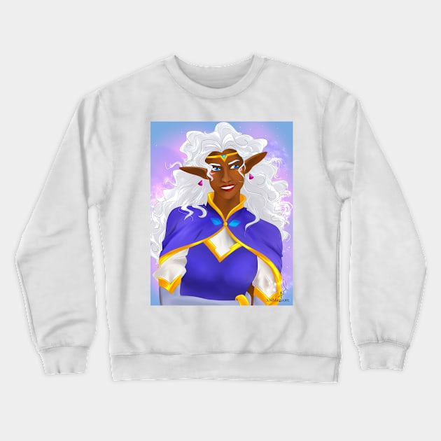 Space Princess Crewneck Sweatshirt by AniMagix101